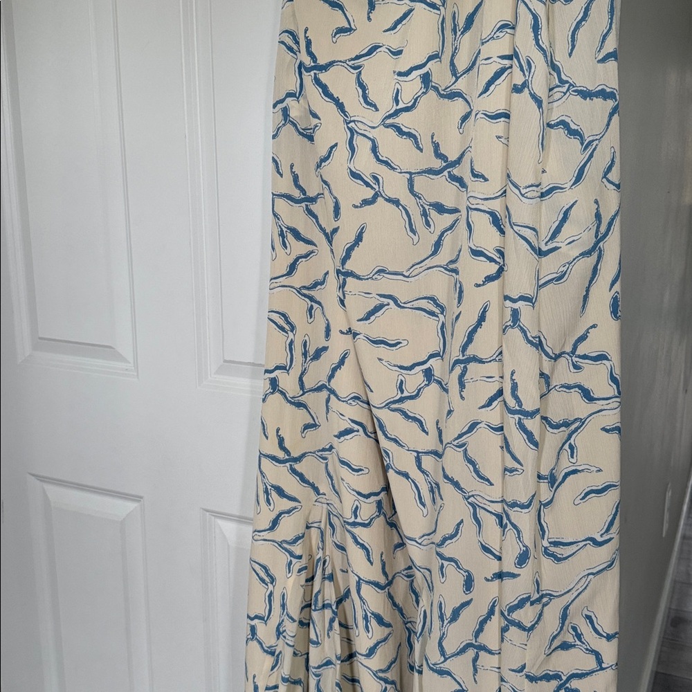 Tuckernuck Hyacinth House Seaside Sabine Dress Cream Blue Size XXL Resort - Picture 12 of 13